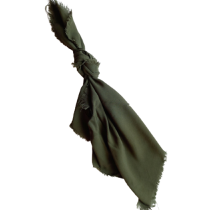 Green Frayed Serviette