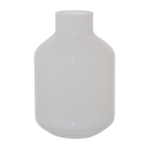 White Glass Bud Vase