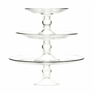 Glass Three Tier Cake Stand