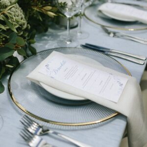 Gold Rimmed Glass Underplate