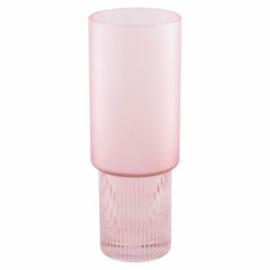 Dusty Pink Ribbed Vase (Style 2)