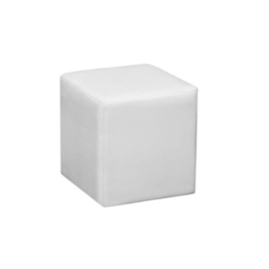 Single White Ottoman