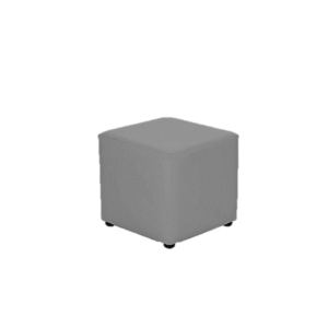 Single Grey Ottoman