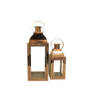 Rose Gold Copper Lantern (M)