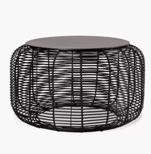 Black Boho Coffee Table