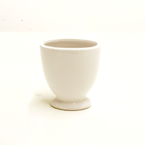 White V-Shape Ceramic Vase