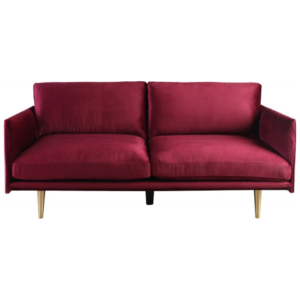 Velvet Burgundy Couch