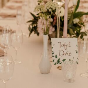 White Single Stem Vase