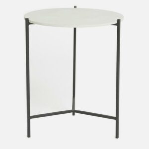 Concrete & Metal Side Table