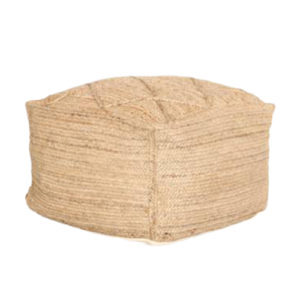 Square Jute Pouffe