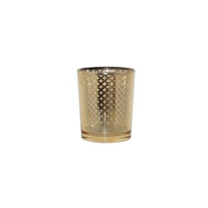 Gold Criss-Cross Votive