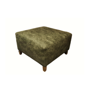 Olive Green Square Ottoman