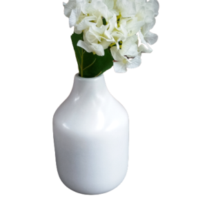 Large white Bud Vase
